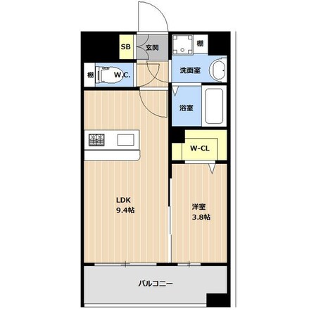 KL天神南の物件間取画像